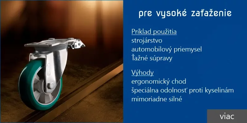 Kolieska pre vysoké zaťaženie