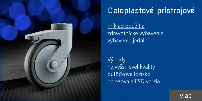 Celoplastové prístrojové kolieska