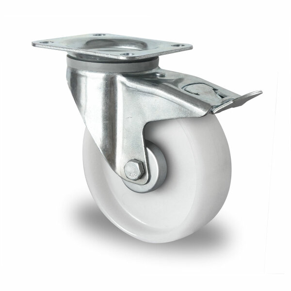 swivel castor with total brake ø 150 mm series P0P0 roller bearing