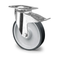 swivel castor with total brake ø 200 mm series...