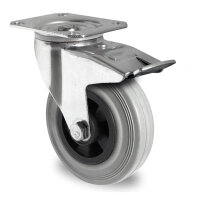 swivel castor with total brake ø 160 mm series...