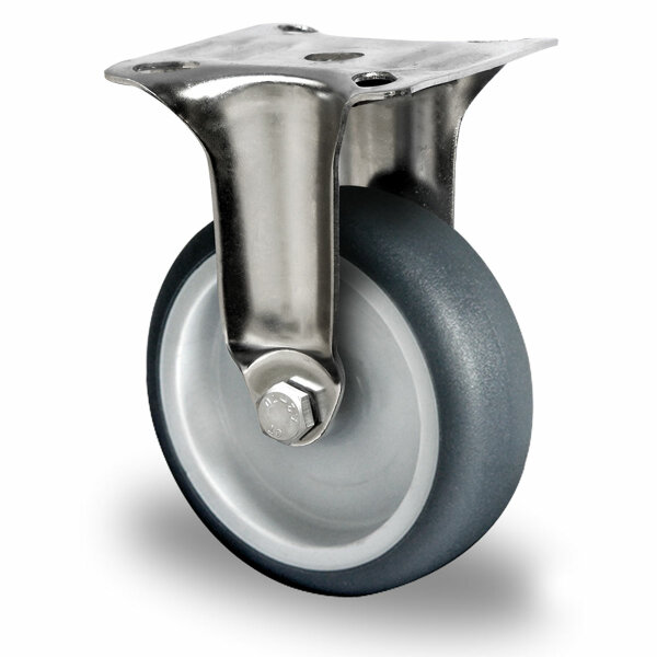 fixed castor ø 75 mm series P2T2 plain bearing stainless steel