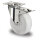 swivel castor with total brake ø 125 mm series N0N0 plain bearing stainless steel