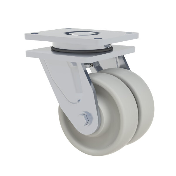 bolt hole swivel castor with total brake ø 150 mm series Z0Z0 TWIN SHD ball bearing