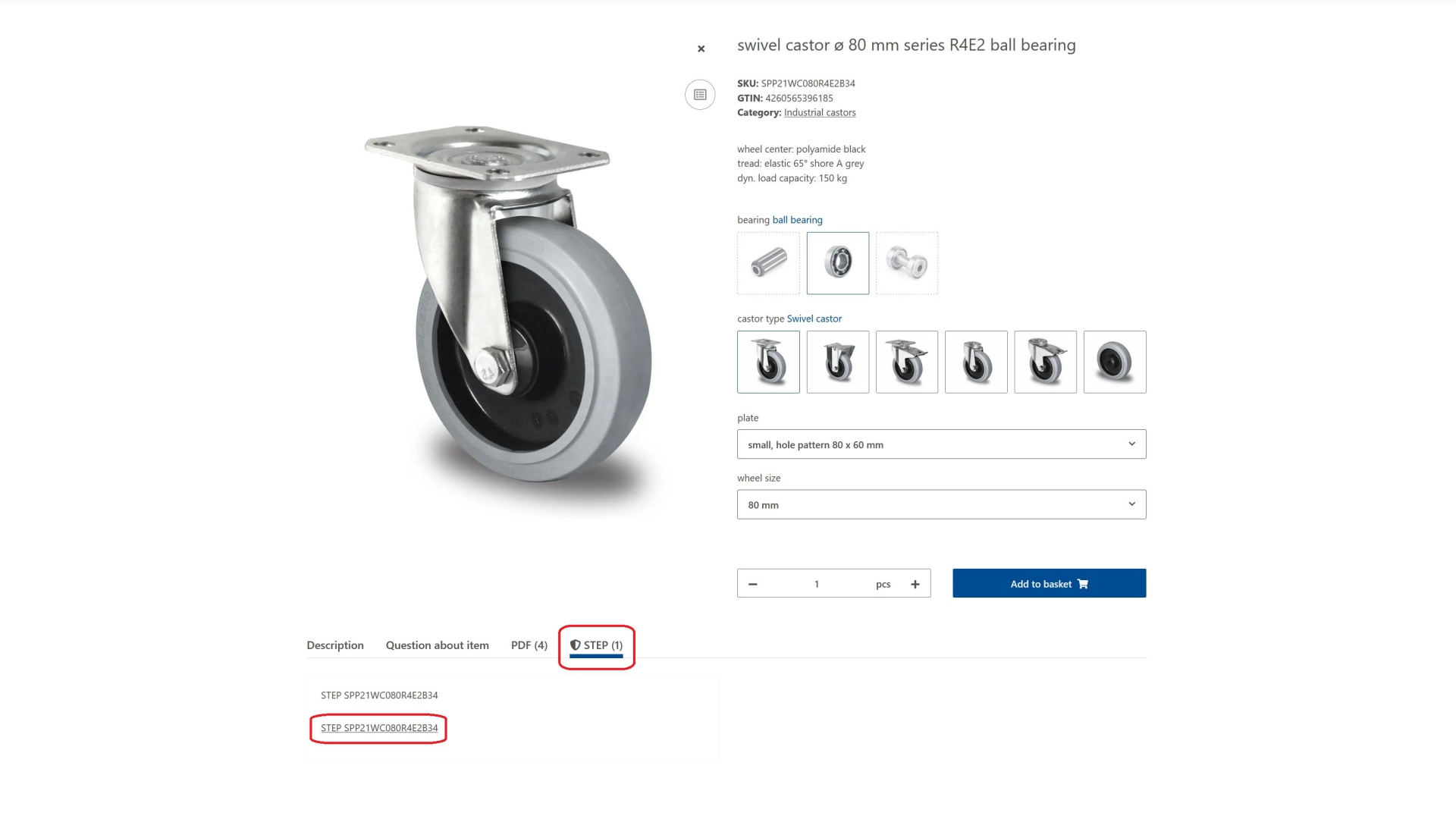 "STEP" Tab on product site.