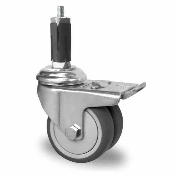 bolt hole swivel castor with total brake and expander